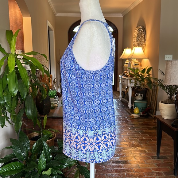 Skies Are Blue + Stitch Fix Crisscross Back top szM NWOT - Picture 4 of 9